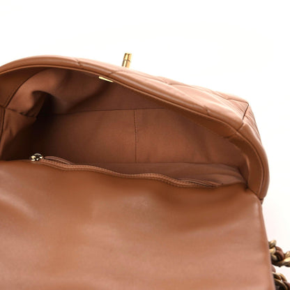 Chanel Lambskin Quilted Medium Chanel 19 Flap Brown 6 of 10