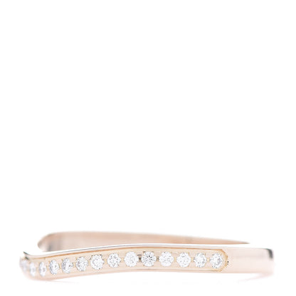 Cartier 18K Pink Gold Diamond Ballerine Wedding Band Ring 49 5 3 of 6