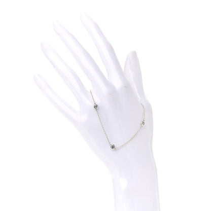 Tiffany Sterling Silver Aquamarine Elsa Peretti Color By The Yard 3 Station Bracelet 2 of 6