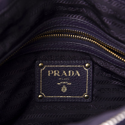 Prada Vitello Daino Shopping Satchel Uva 10 of 11