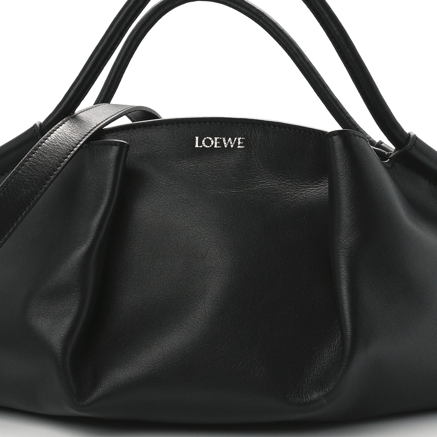 Loewe Shiny Nappa Calfskin Paseo Bag Black 7 of 11