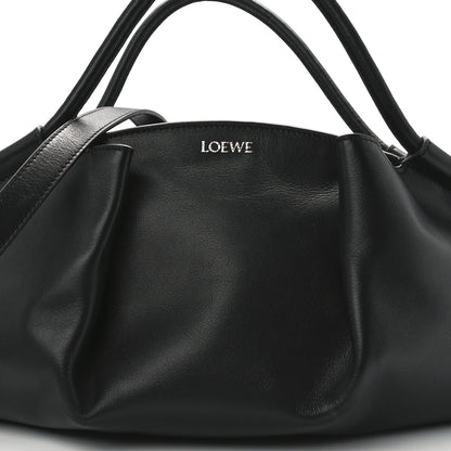 Loewe Shiny Nappa Calfskin Paseo Bag Black 7 of 11