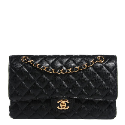 Chanel Caviar Quilted Medium Double Flap Black 1 of 8