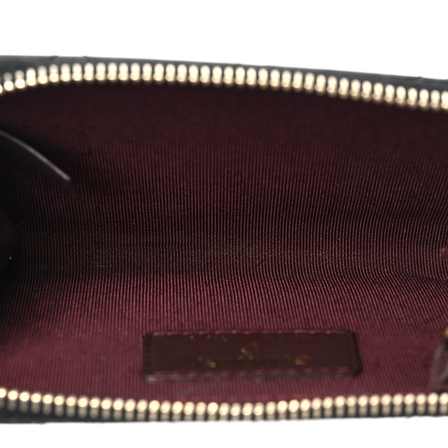 Lambskin Quilted Key Holder Case Black