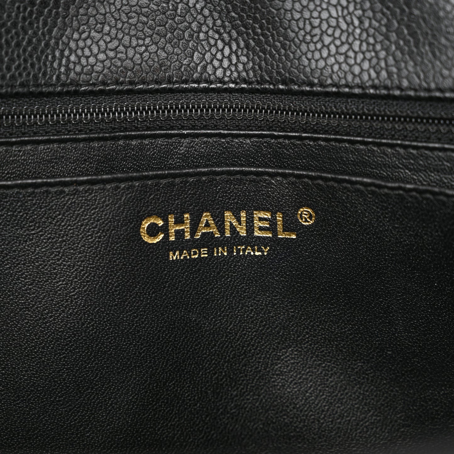 Caviar Quilted Jumbo Single Flap Black