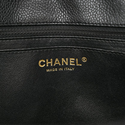 Chanel Caviar Quilted Jumbo Single Flap Black 6 of 13