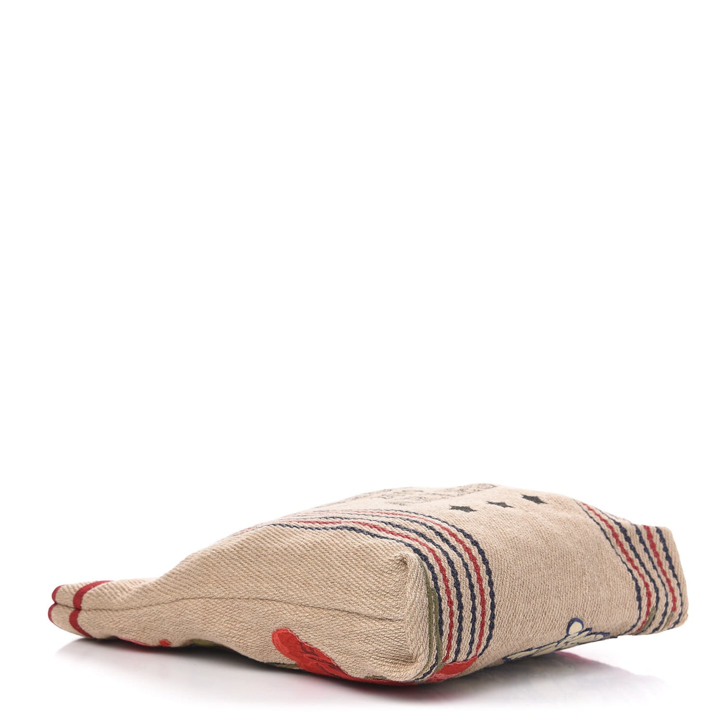 Straw Juta Printed Arles Tote Beige