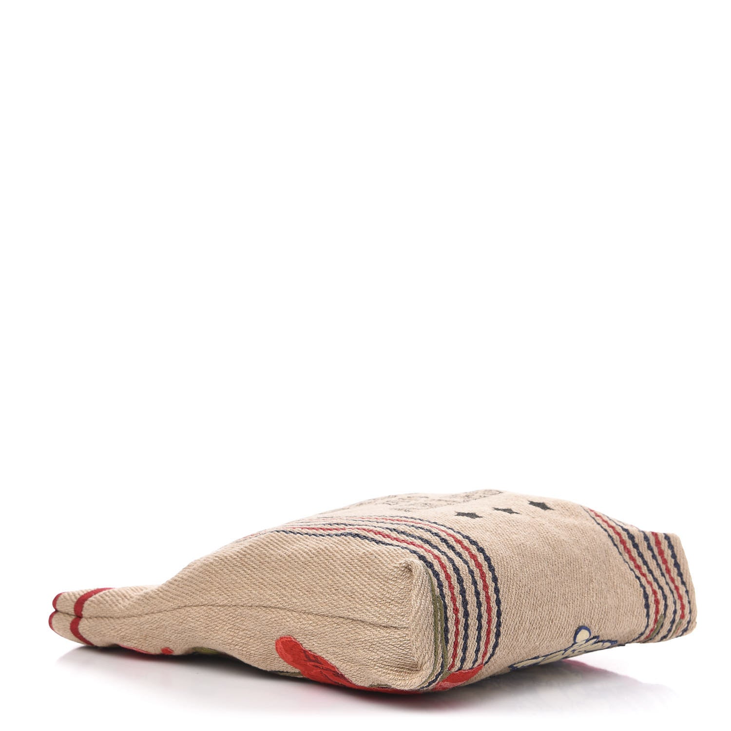 Gucci Straw Juta Printed Arles Tote Beige 4 of 10