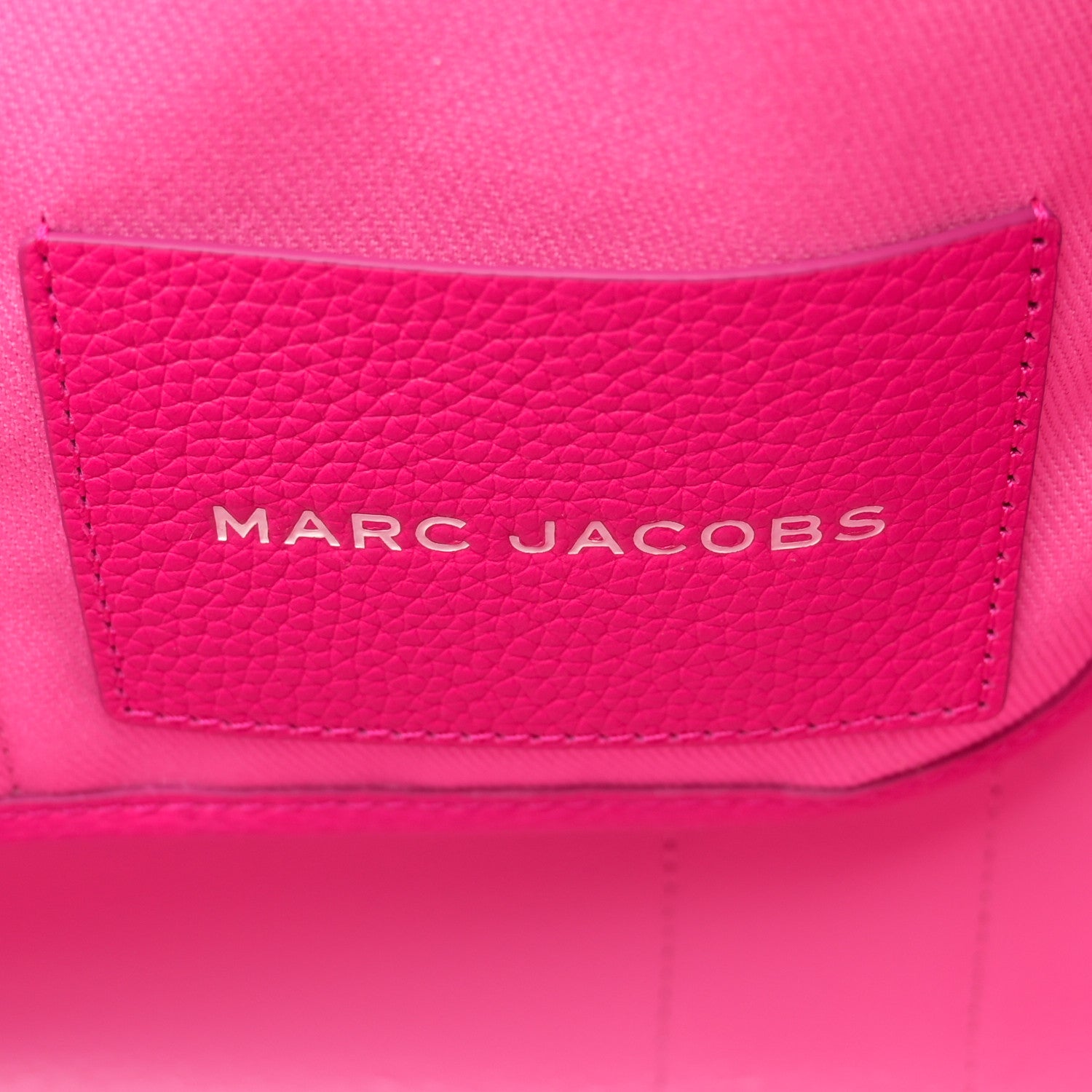 Marc Jacobs Grained Calfskin Large The Tote Bag Hot Pink 6 of 11