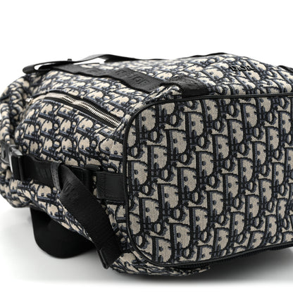 Christian Dior Oblique Calfskin Safari Backpack Navy Blue 9 of 11