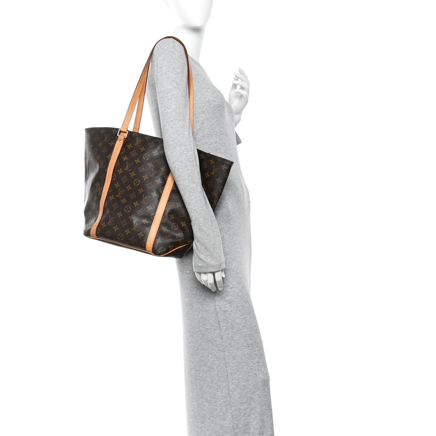 Louis Vuitton Monogram Sac Shopping Tote 2 of 13