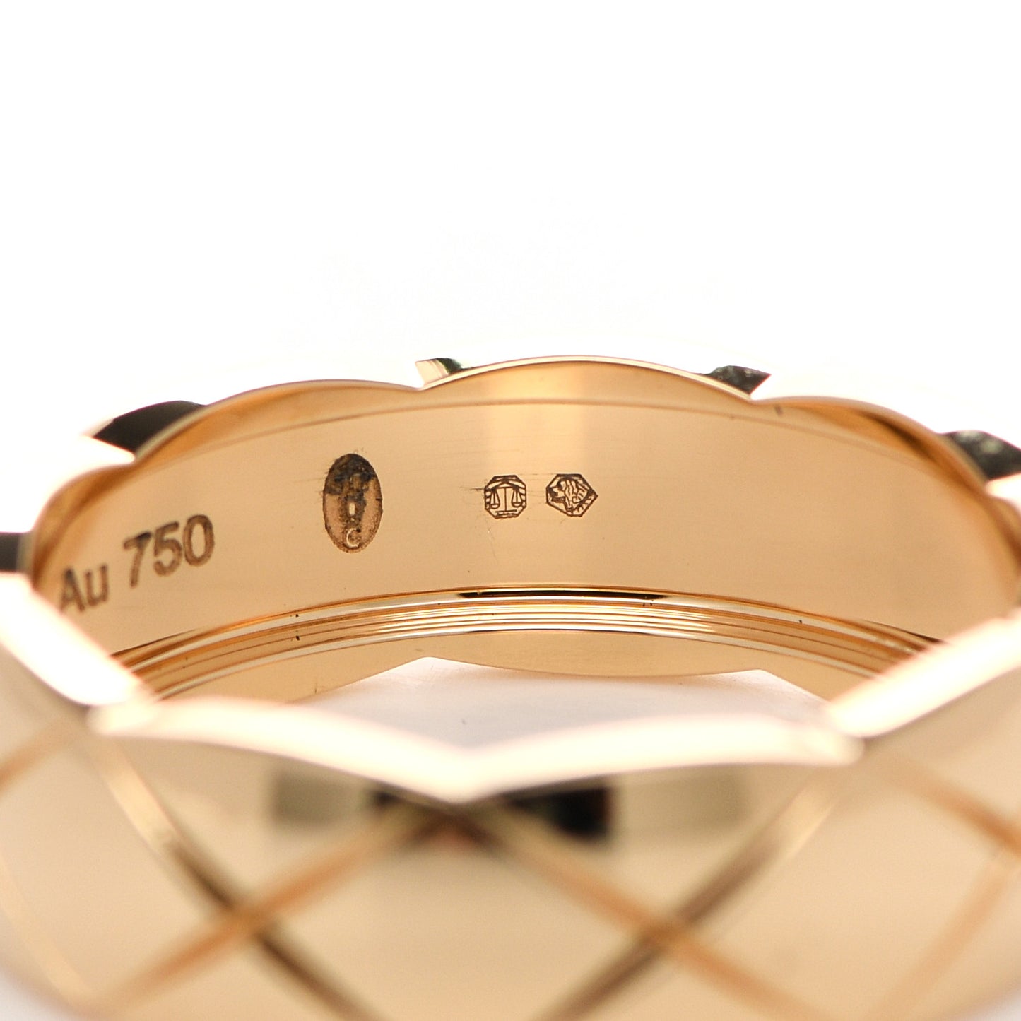 18K Beige Gold Small Coco Crush Ring 58 8.25