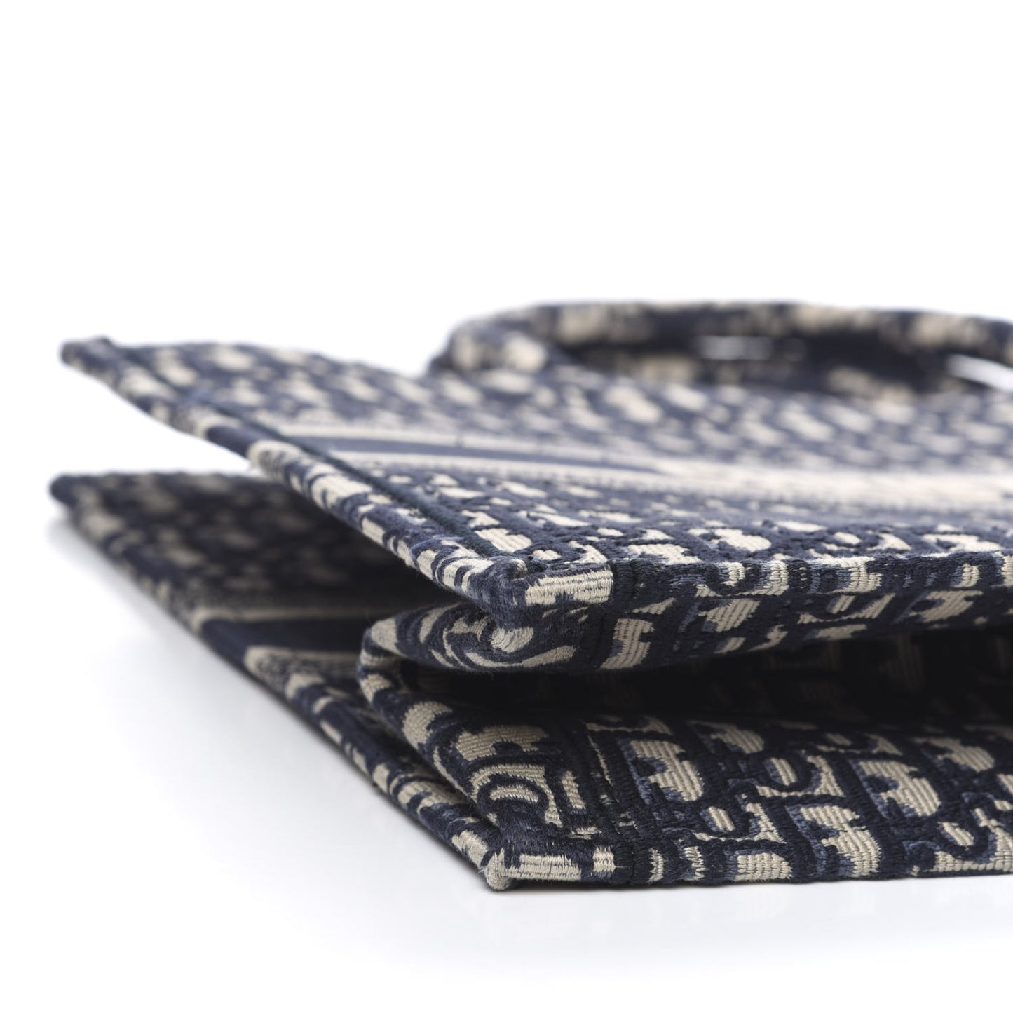 Oblique Book Tote Blue Multicolor