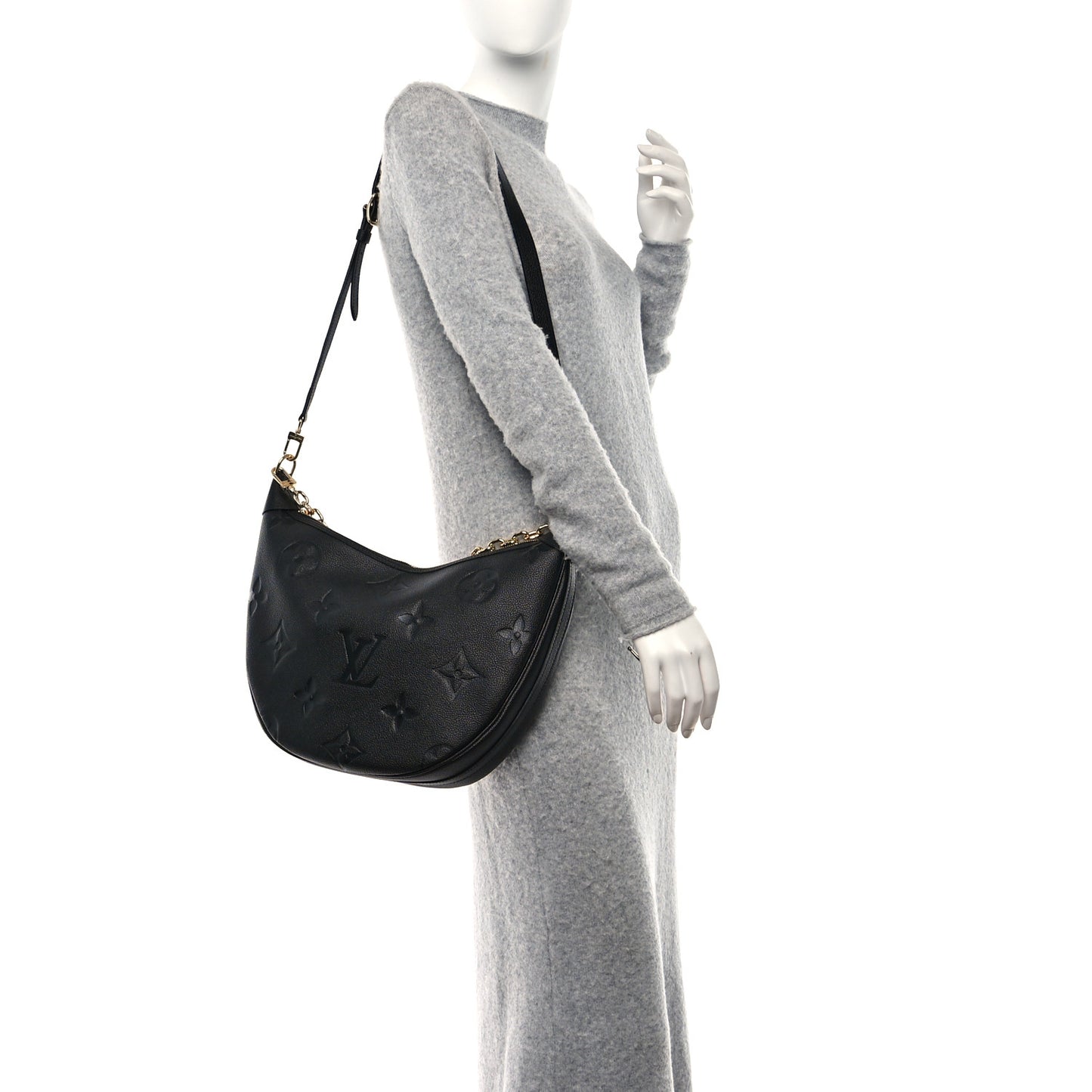 Empreinte Monogram Giant Loop Hobo Black