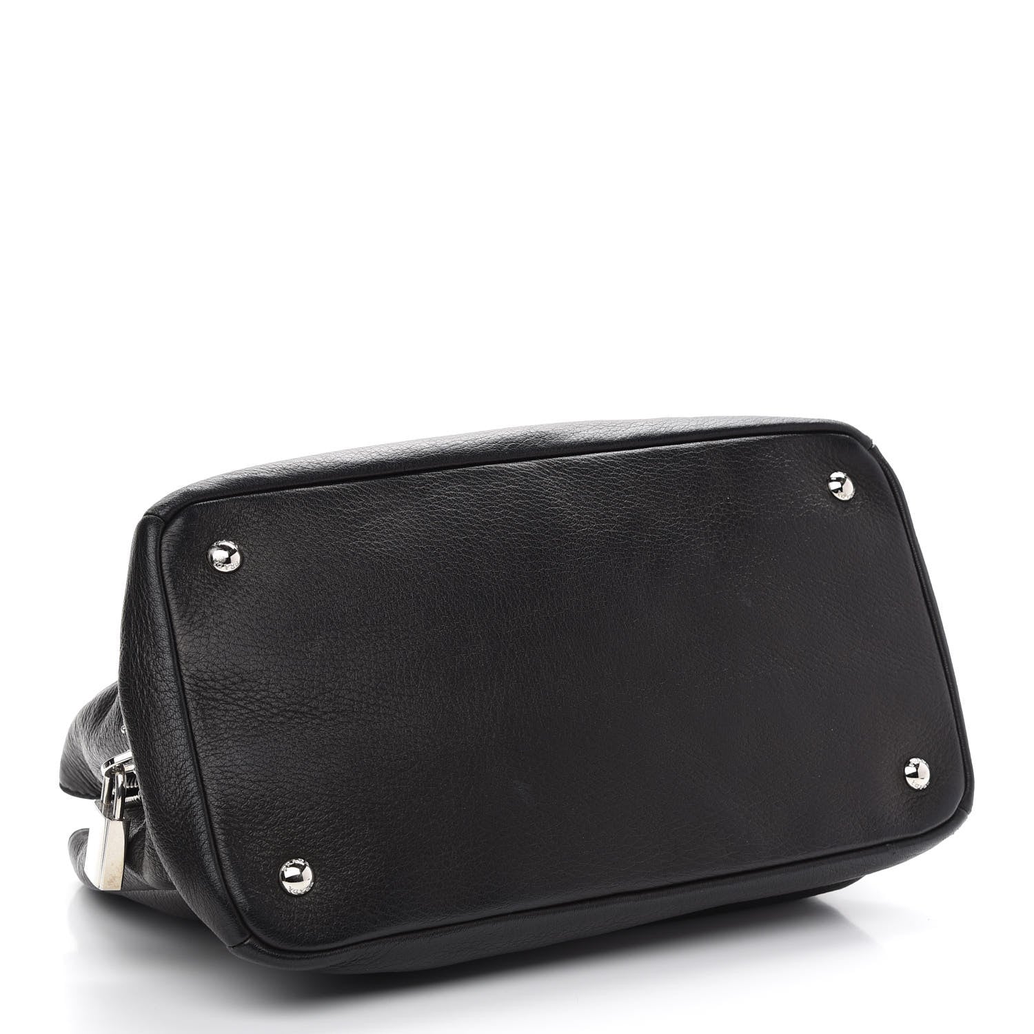 Prada Vitello Daino Tote Black 4 of 9