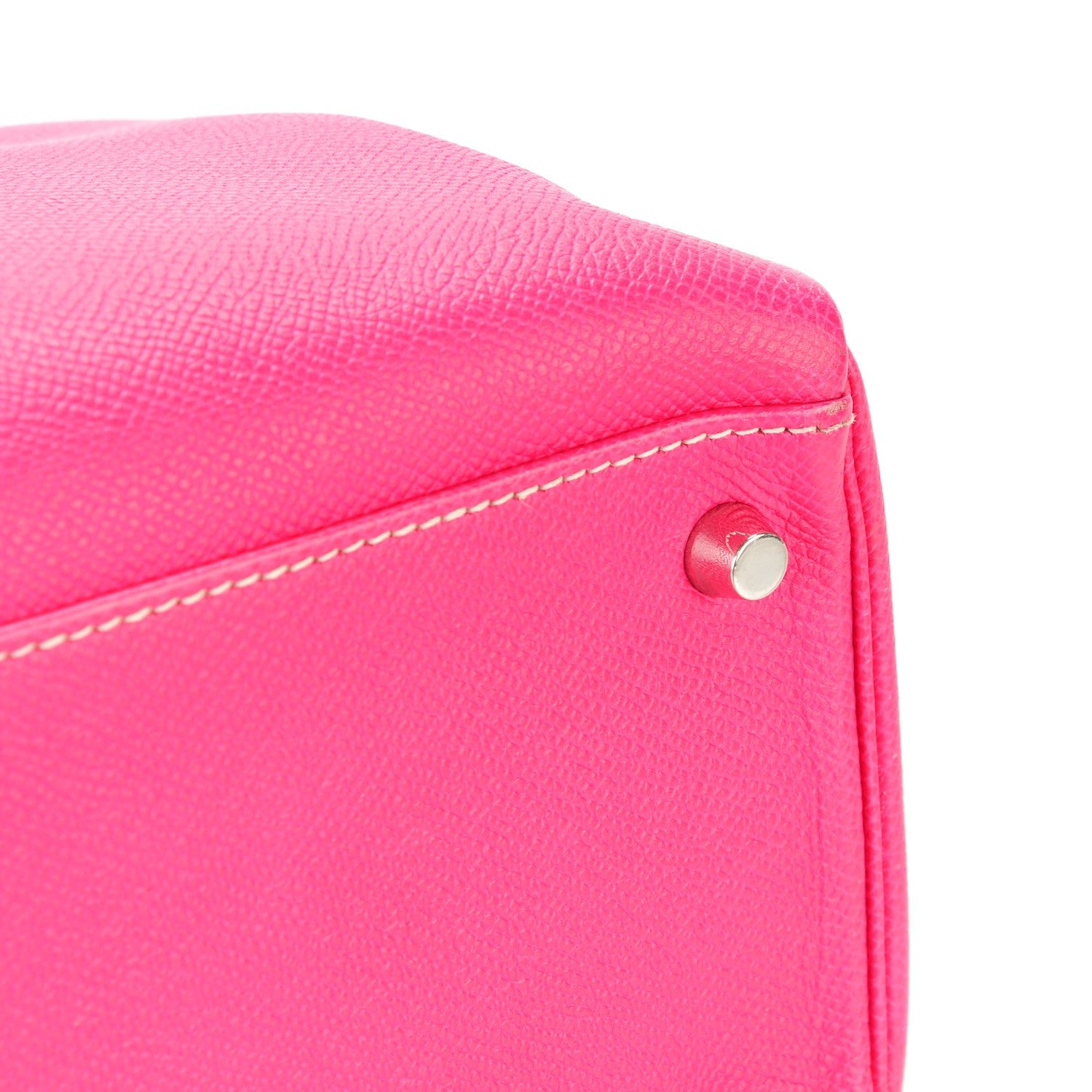 Hermes Epsom Candy Kelly Retourne 35 Rose Tyrien Rubis 8 of 23