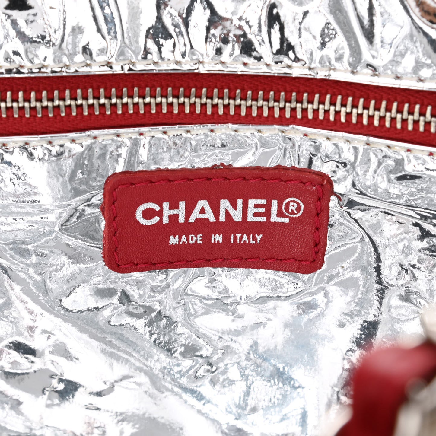 Canvas Foil N°5 Shopping Tote Beige