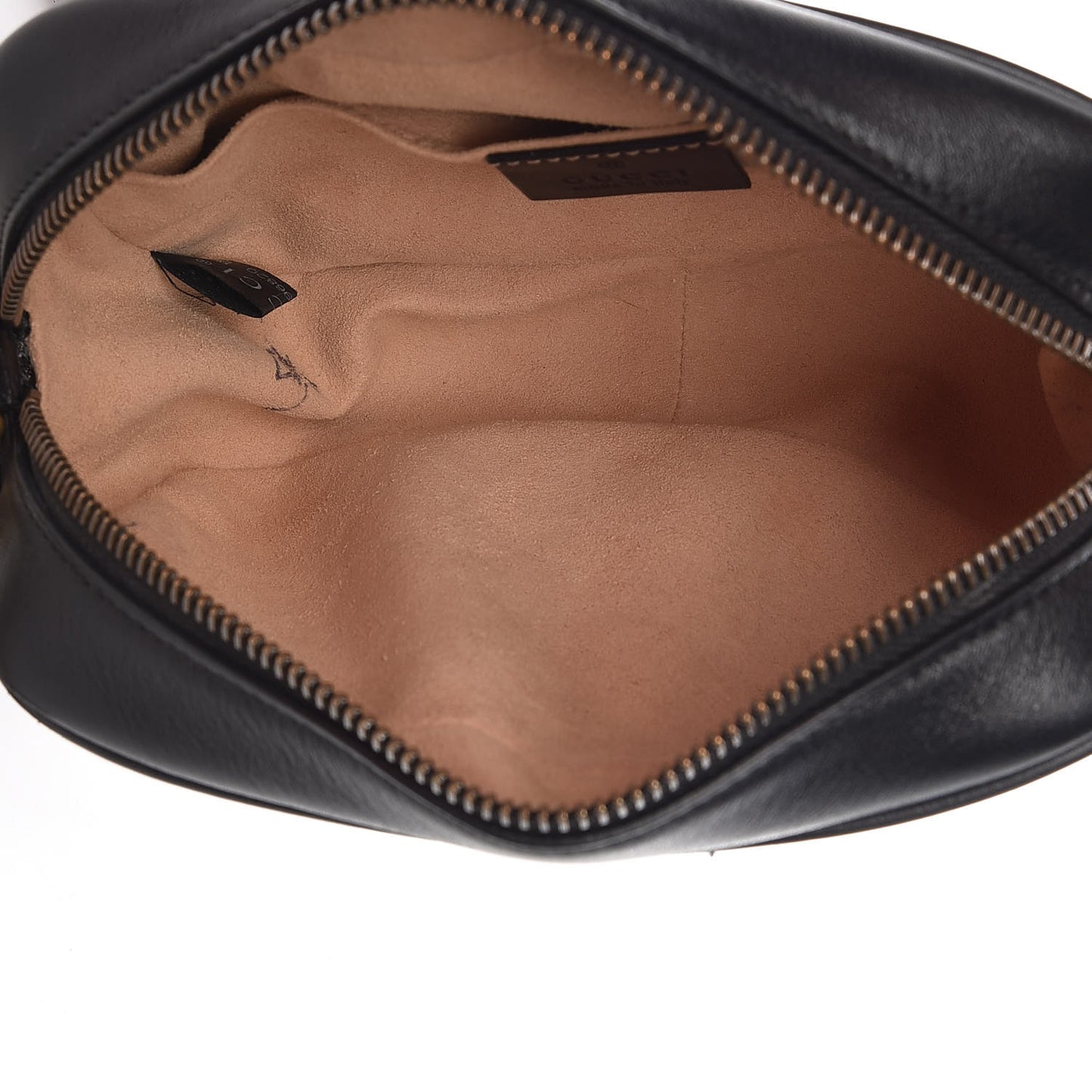 Calfskin Matelasse Mini GG Marmont Chain Shoulder Bag Black