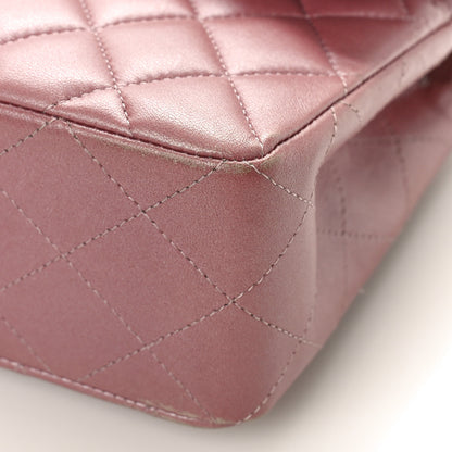 Chanel Metallic Lambskin Quilted Small Double Flap Pink 9 of 16