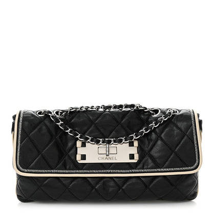 Chanel Lambskin East West Mademoiselle Flap Black 1 of 10
