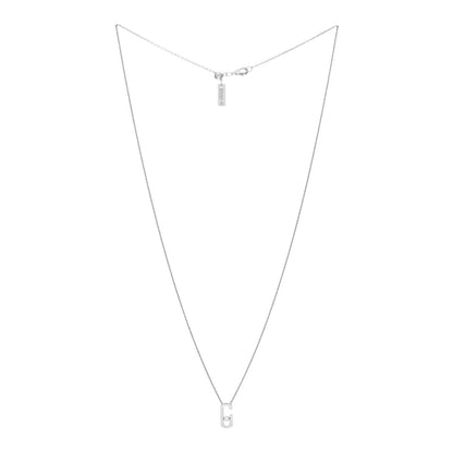 Messika X GIGI HADID 18K White Gold Diamond Move Addiction Necklace 4 of 5