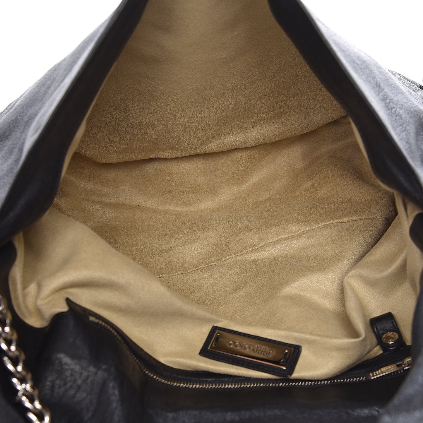 Lambskin Large Biker Hobo Black