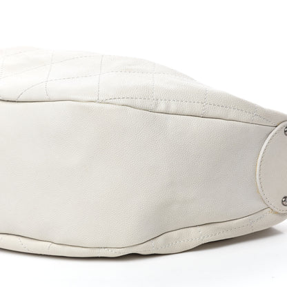 Chanel Caviar Large Outdoor Ligne Hobo White 7 of 12
