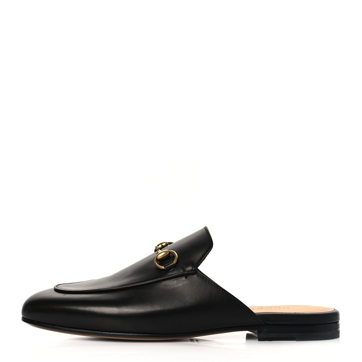 Calfskin Womens Princetown Slippers 37 Black