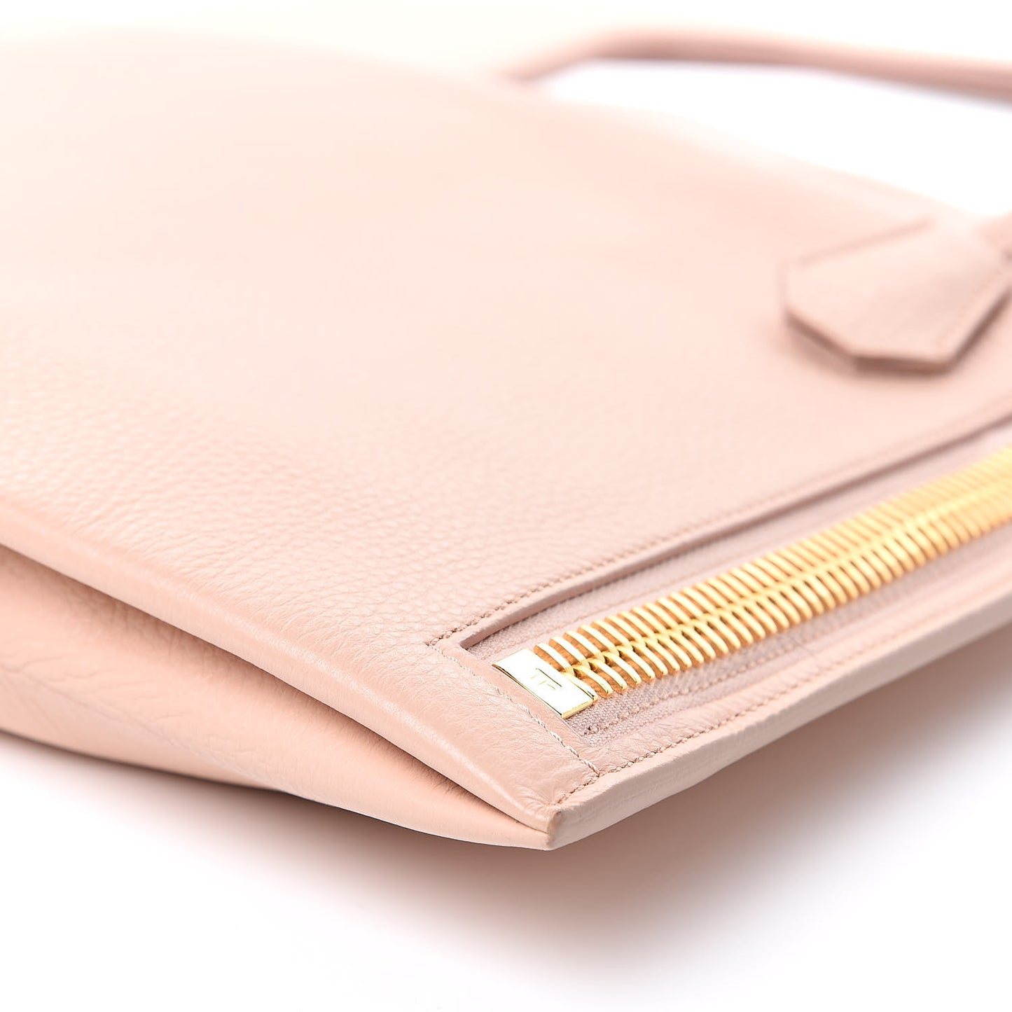 Calfskin Large Alix Padlock Zip Shoulder Bag Blush Nude