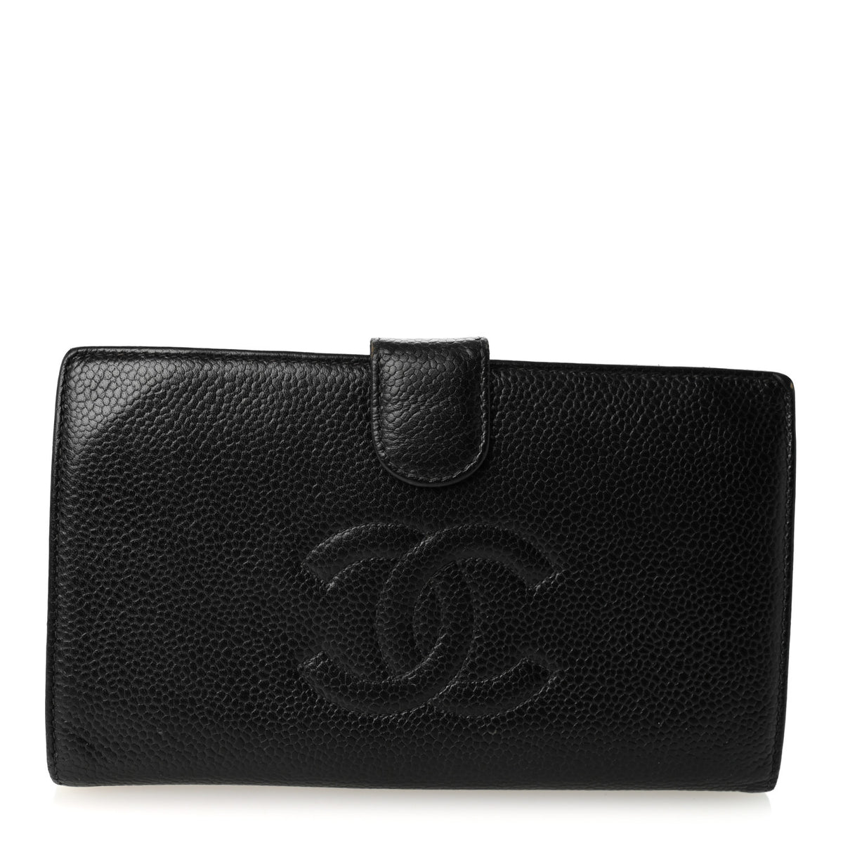 Caviar Timeless CC French Wallet Black