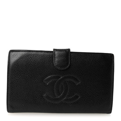 Chanel Caviar Timeless CC French Wallet Black 1 of 11