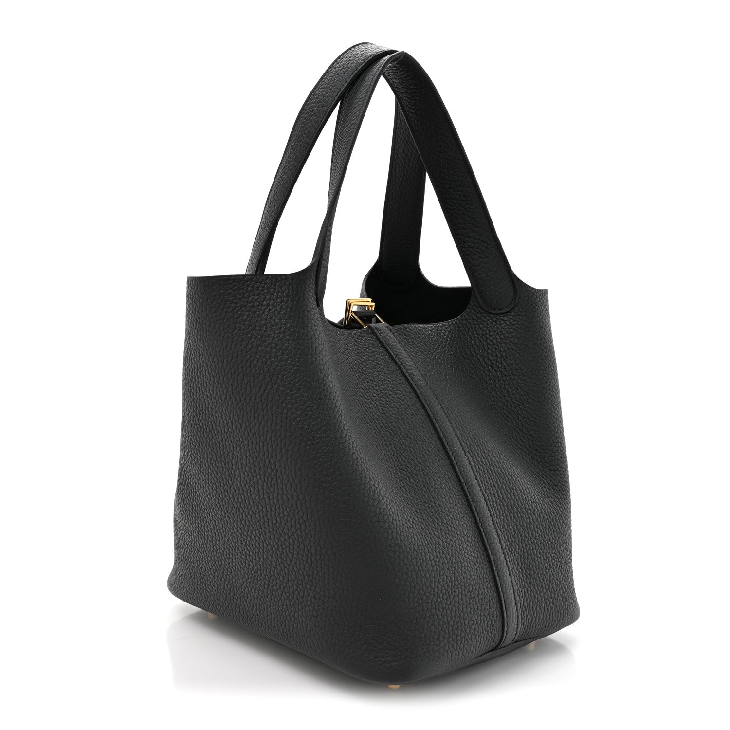 Hermes Taurillon Clemence Picotin Lock 22 MM Black 3 of 11