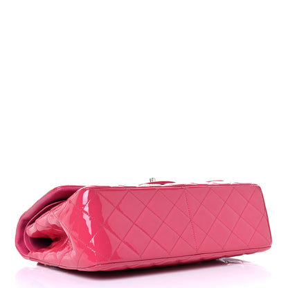 Chanel Patent Quilted Jumbo Double Flap Fuchsia 4 of 23