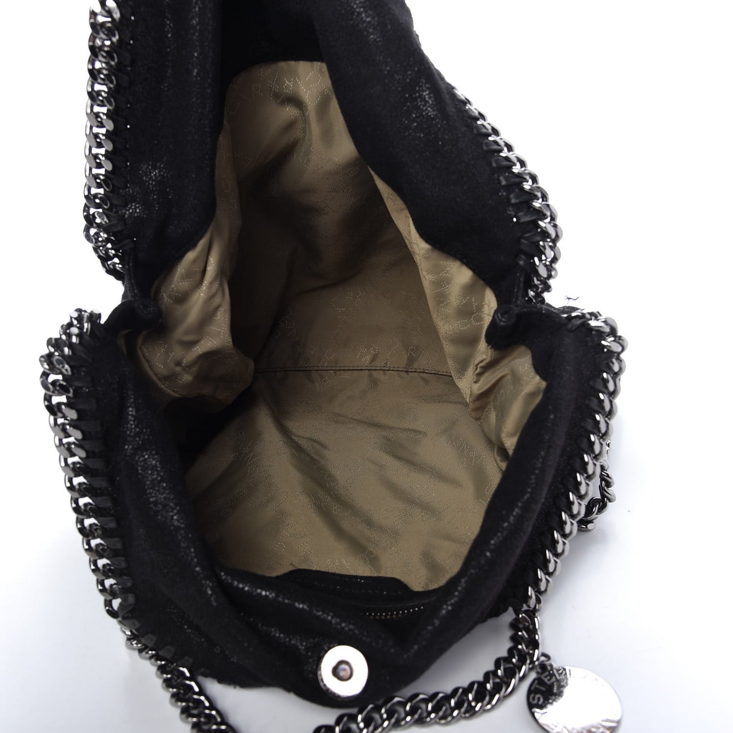 Shaggy Deer Falabella Fold Over Tote Black