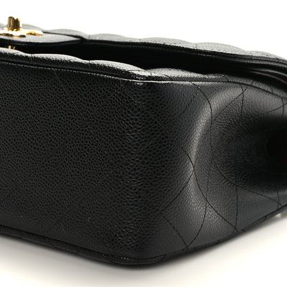 Chanel Caviar Quilted Jumbo Double Flap Black 9 of 9