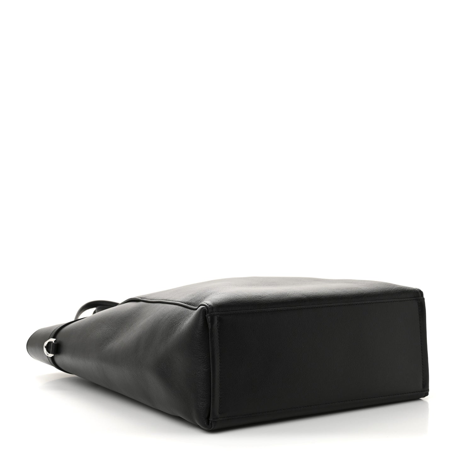 Calfskin Voyou Medium North South Tote Black