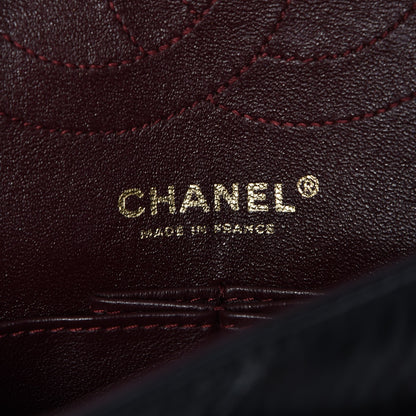 Chanel Aged Calfskin Quilted 2.55 Pearls Reissue 225 Flap Black 6 of 7
