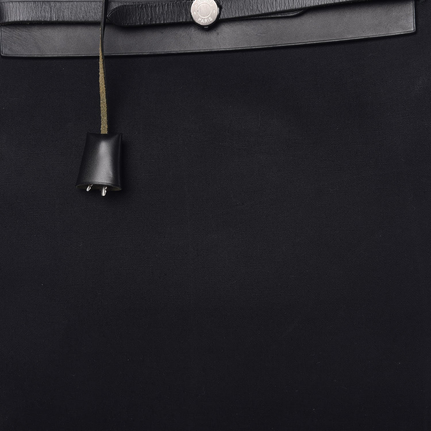 Hermes Toile Vache Calfskin Herbag 39 MM Black 11 of 15