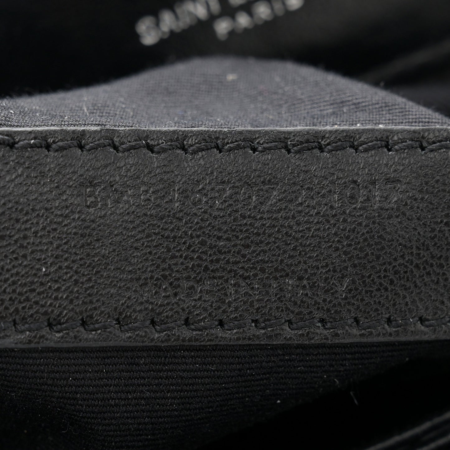 Calfskin Y Quilted Monogram Toy Loulou Crossbody Bag Black