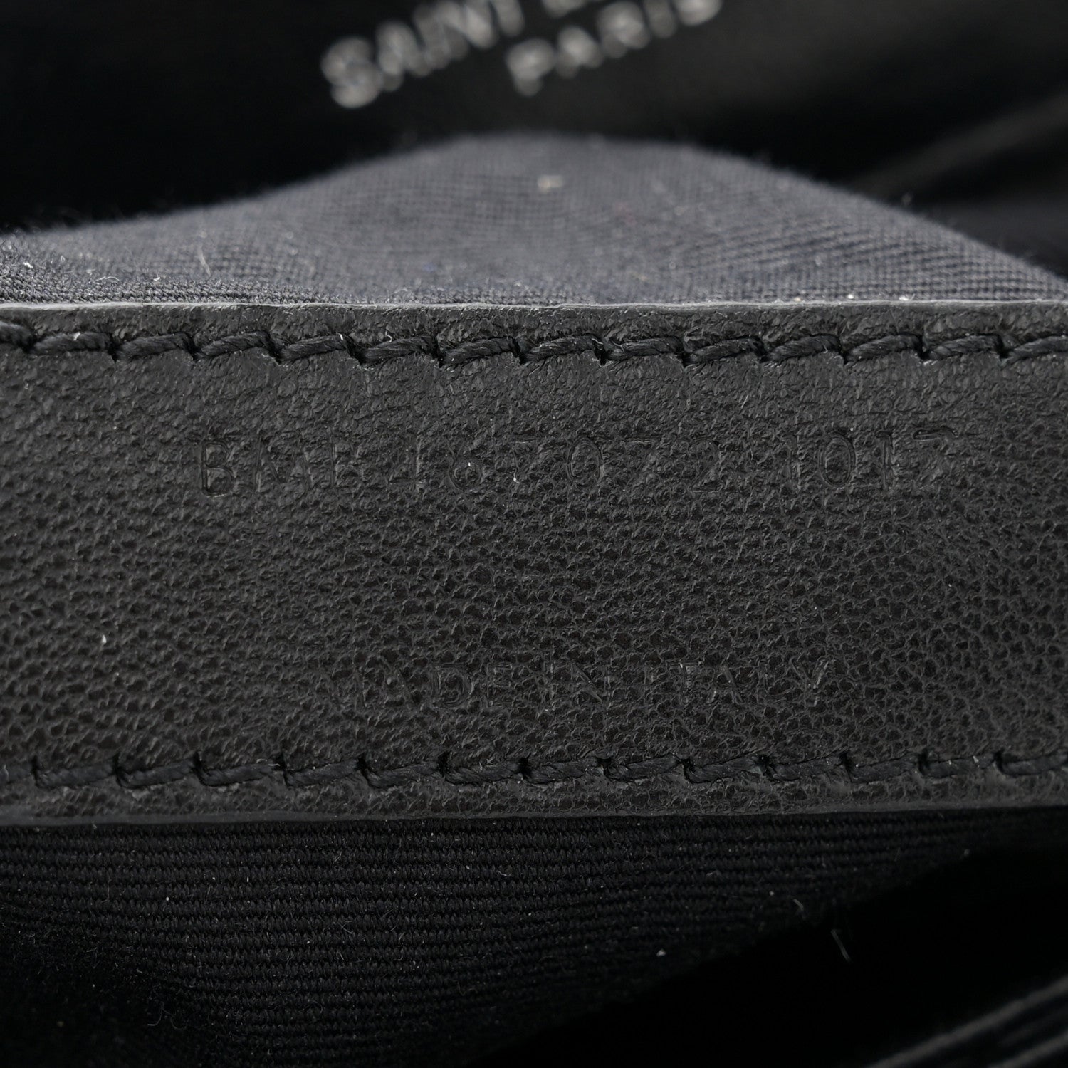 Saint Laurent Calfskin Y Quilted Monogram Toy Loulou Crossbody Bag Black 7 of 15