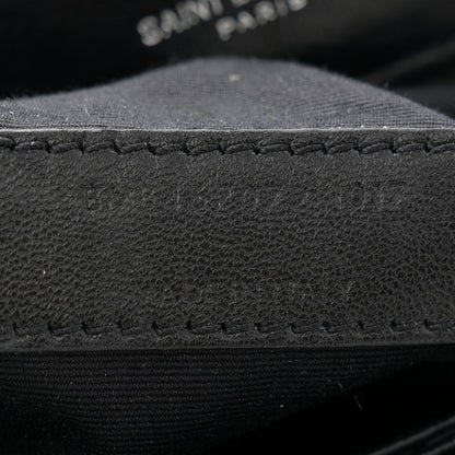 Saint Laurent Calfskin Y Quilted Monogram Toy Loulou Crossbody Bag Black 7 of 15