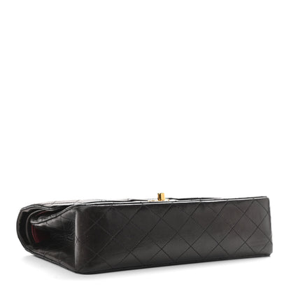 Chanel Lambskin Quilted Medium Double Flap Black 4 of 12