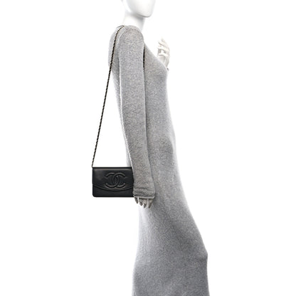 Chanel Caviar Timeless CC Wallet On Chain WOC Black 2 of 12