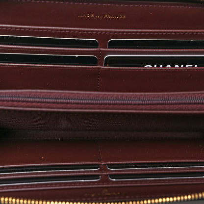 Chanel Caviar Quilted Large Gusset Zip Around Wallet Black 5 of 12