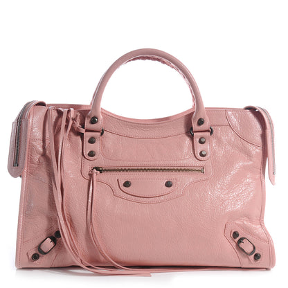 Balenciaga Agneau Classic Hardware City Rose Peche 1 of 9