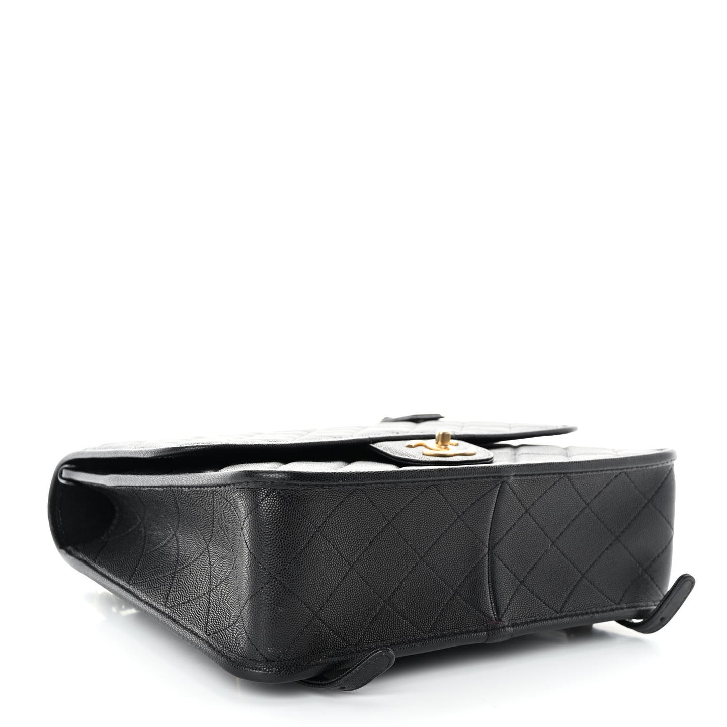 Caviar Quilted School Memory Backpack Black