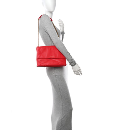 Lanvin Lambskin Quilted Medium Sugar Flap Shoulder Bag Raspberry 2 of 10