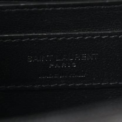 Saint Laurent Grain De Poudre Small Monogram Kate Satchel Black 6 of 11