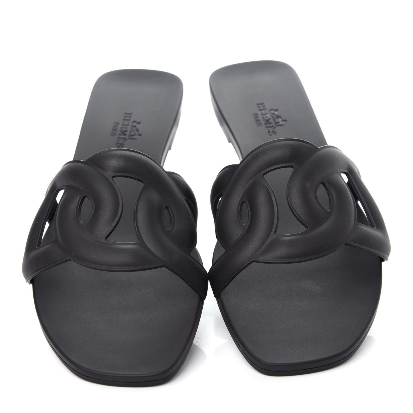 Rubber Aloha Sandals 36 Black