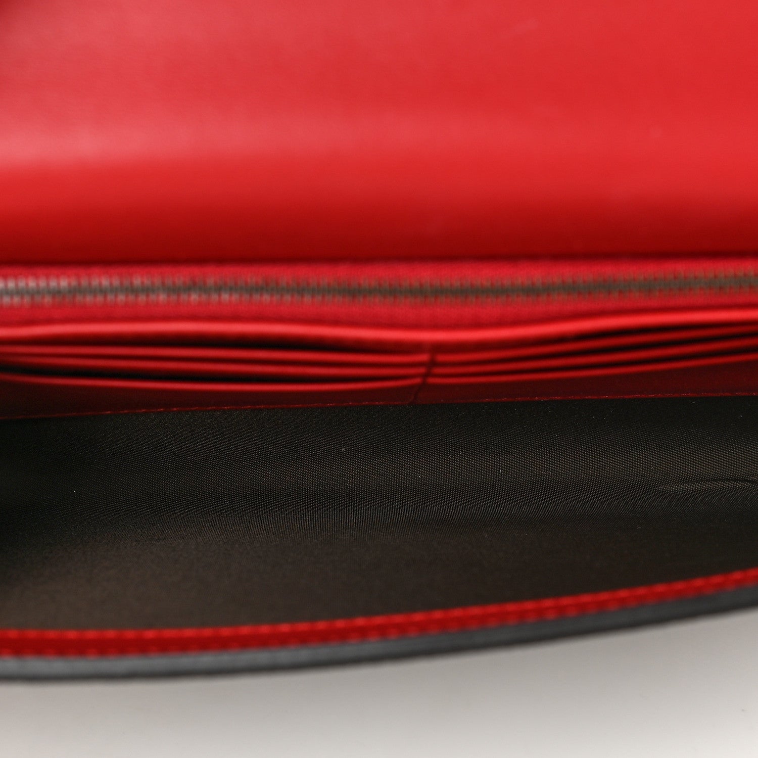 Gucci GG Supreme Monogram Mini Peony Pearly Clutch Red 5 of 6